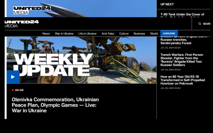 UNITED24 Media - Ukraine's official media